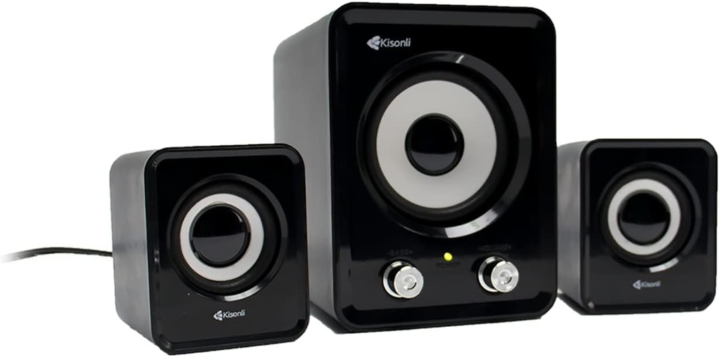 Kisonli U-2400 Multimedia Computer Speakers with AUX Input