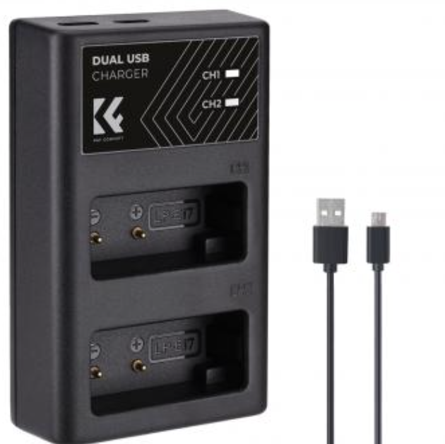 USB Battery Charger with LCD Display for Canon LP-E12 Camera Battery