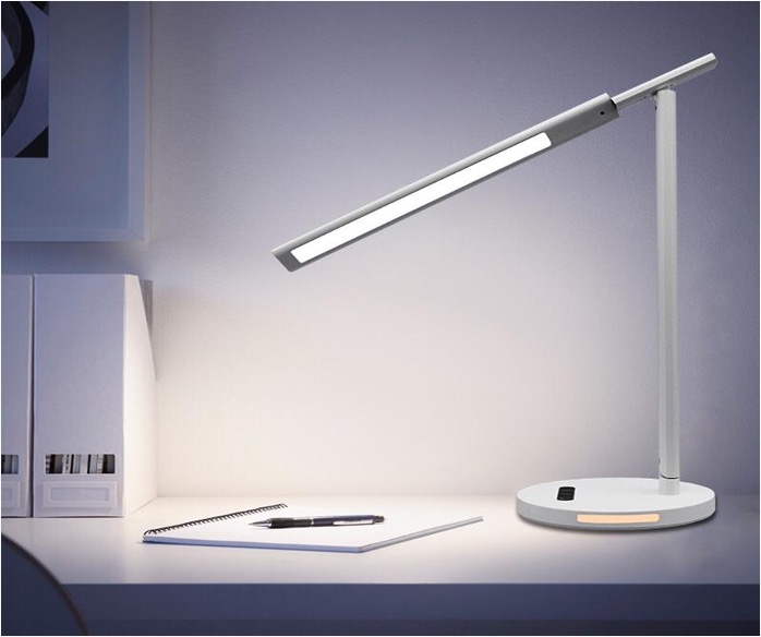 Metal LED Desk Lamp with Wireless Charger (28W, Dimmable, Touch)