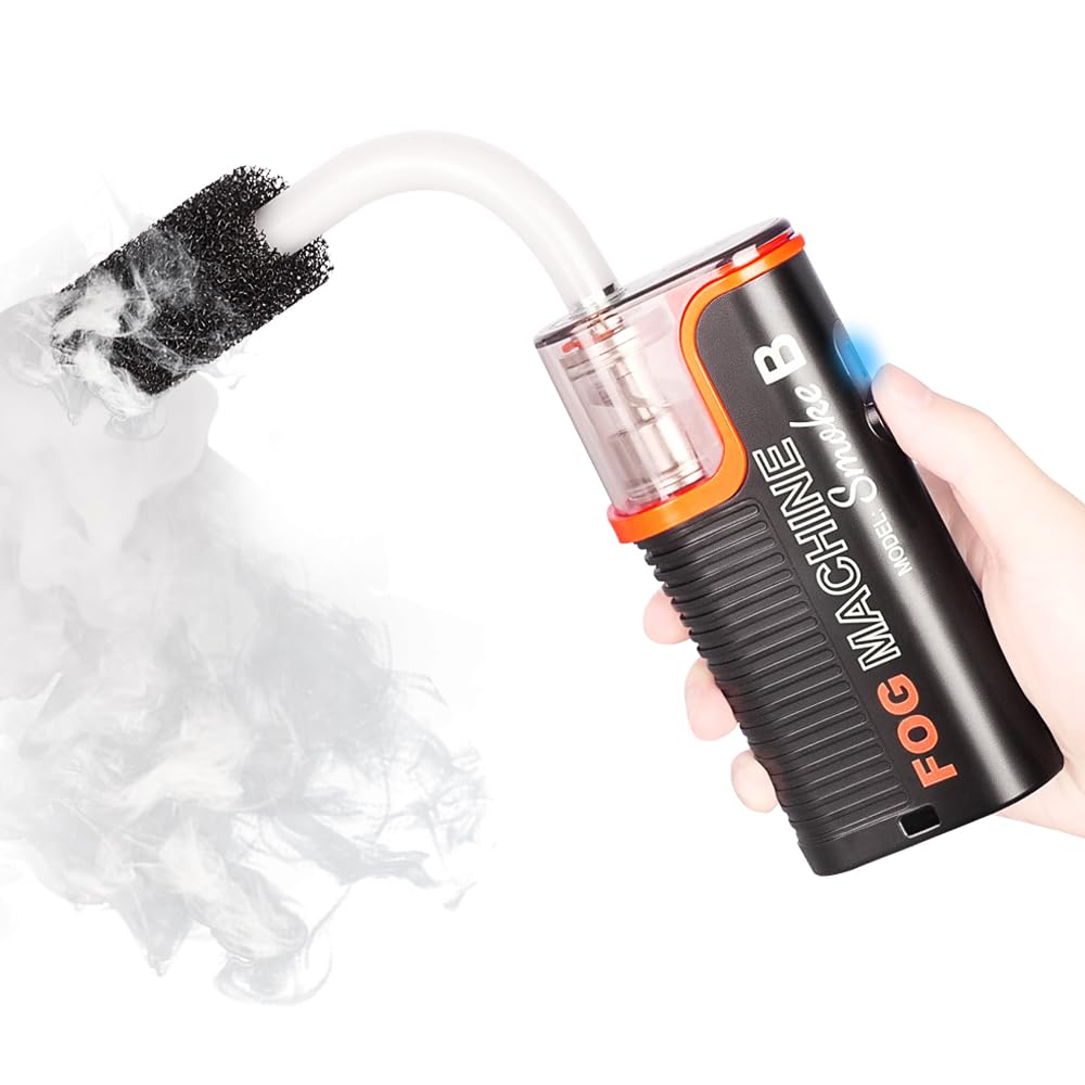 آلة دخان محمولة LENSGO Smoke B بقدرة 40 واط – تأثير دخان جاف وجليد جاف للاستوديوهات والتصوير.