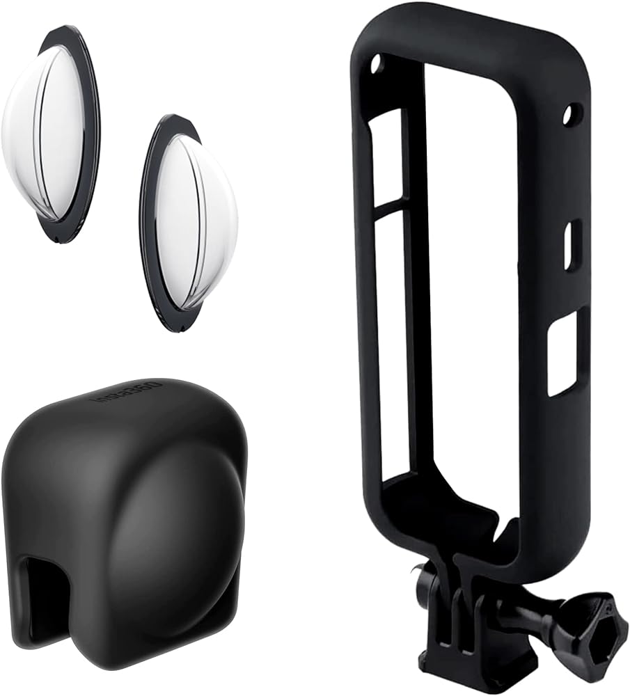 Lens Guards for Insta360 X3 - Protective Lens Covers with Lens Cap and Mounting Bracket