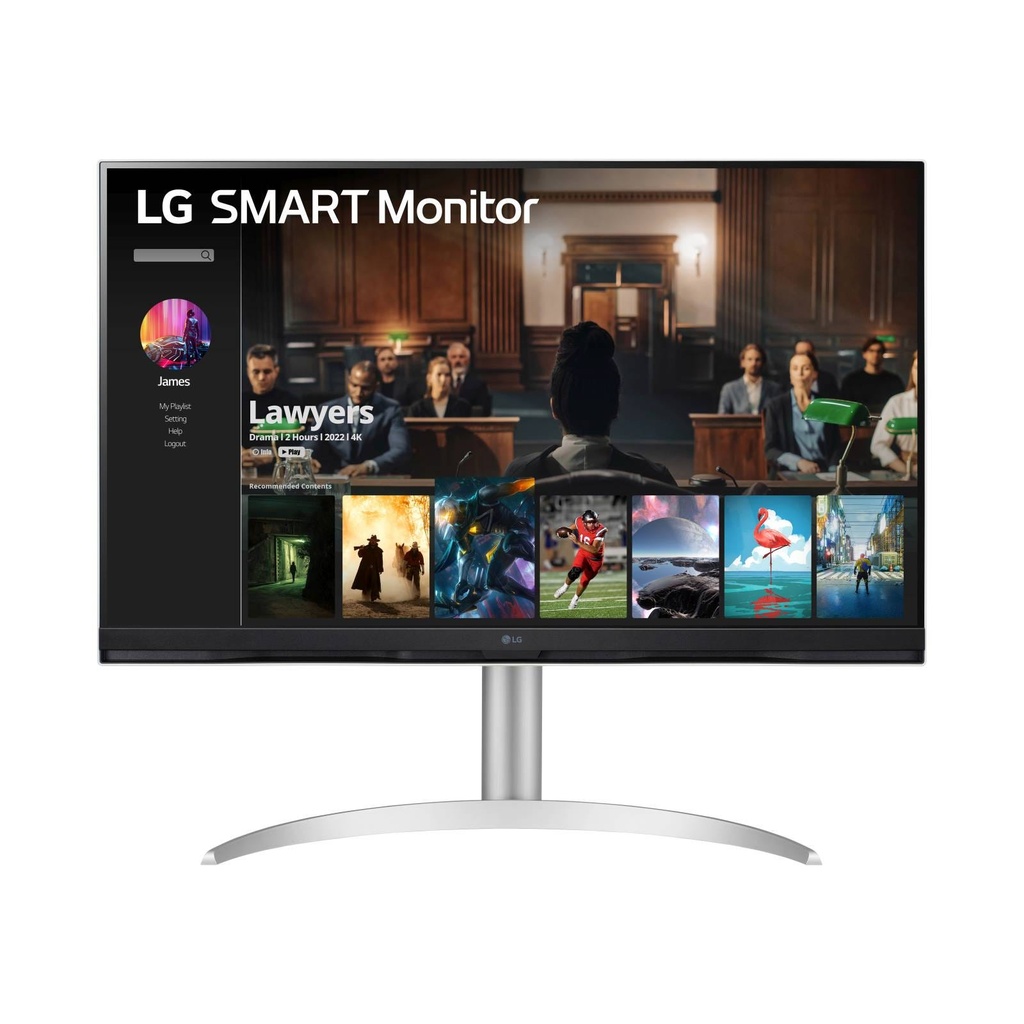 LG 32SQ730S 32" 4K UHD IPS Smart Monitor with webOS and USB Type-C