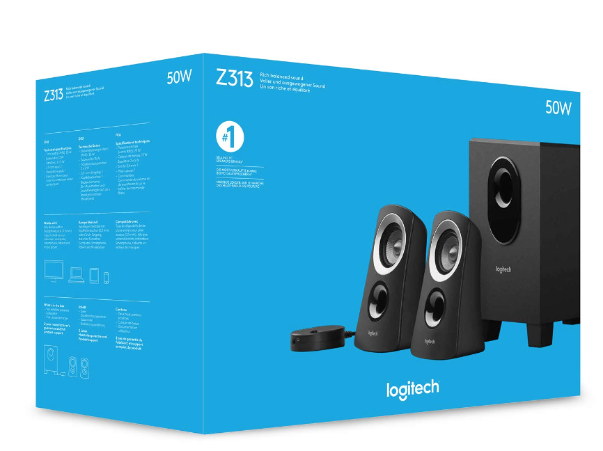 Logitech Z313 2.1 Speaker System with Subwoofer