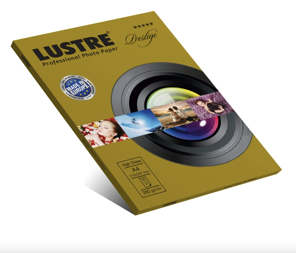 LUSTRE Premium Glossy Photo Paper A4 250 gsm - 50 Sheets