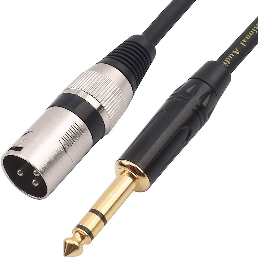 Male XLR to 3.5mm TRS Audio Cable