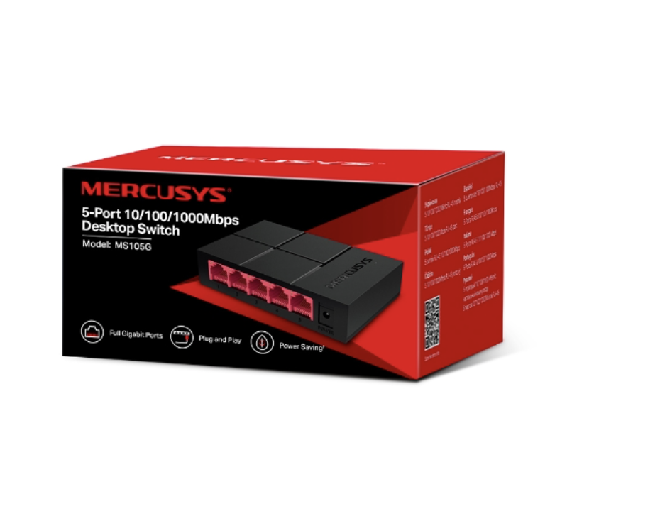 MERCUSYS MS105G 5-Port Gigabit Desktop Switch