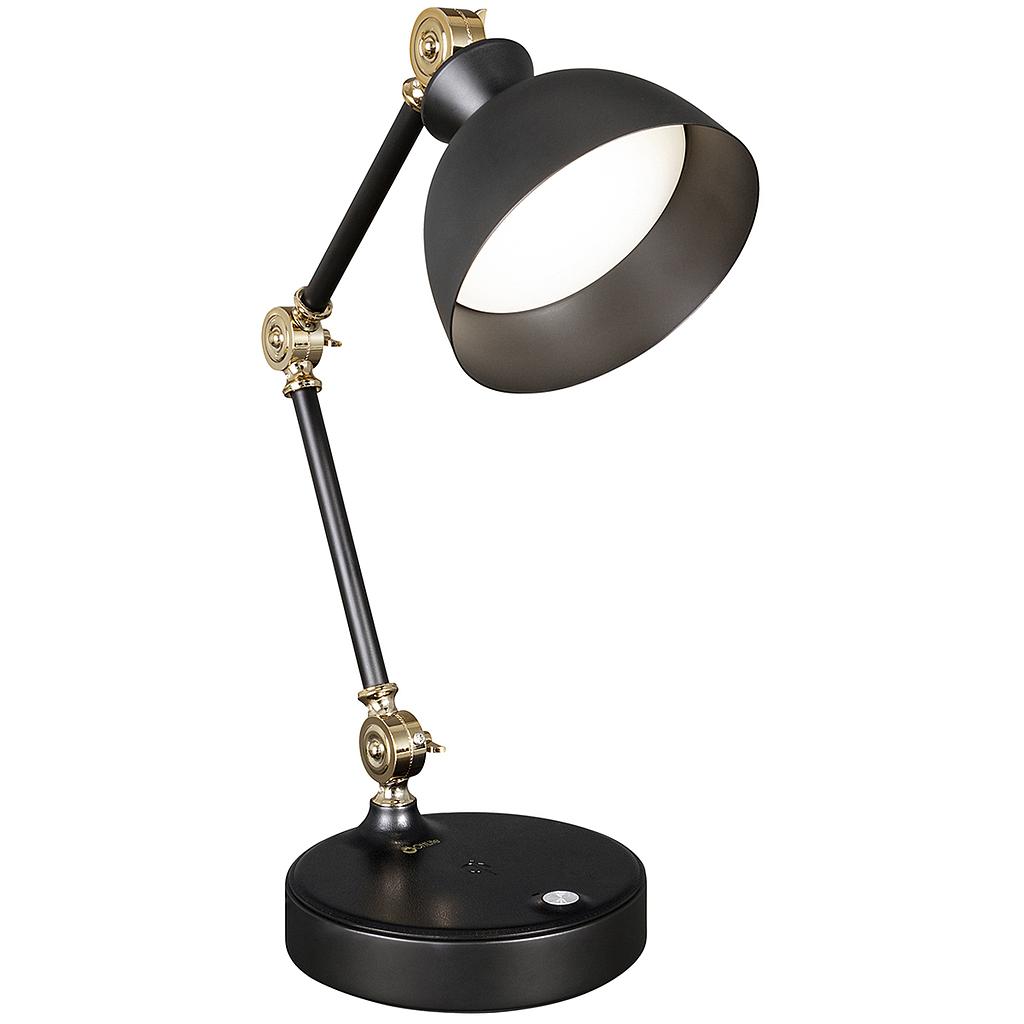 Metal Folding-Arm LED Desk Lamp - Adjustable Reading Light