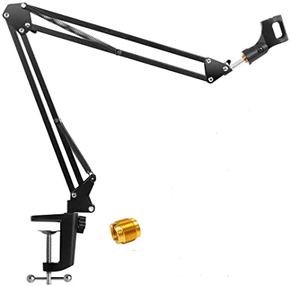 Adjustable Microphone Arm Stand (Desktop Boom)