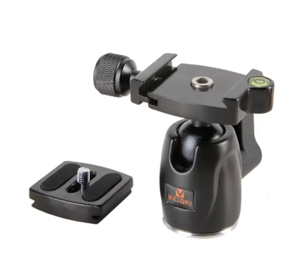 Mini Ball Head with 360-Degree Swivel and 1/4" Screw for DSLR Cameras