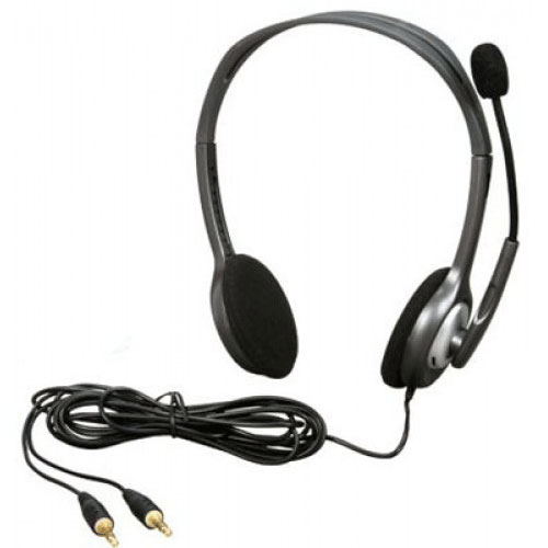 Logitech H110 stereo headset with noise-canceling microphone and full stereo sound