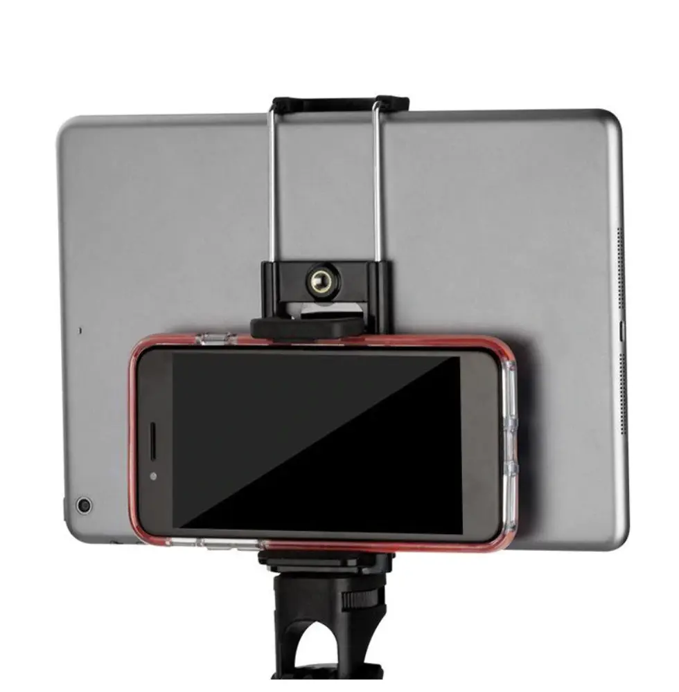 1/4" Thread Extendable Tripod Mount Clamp for Tablets & Smartphones