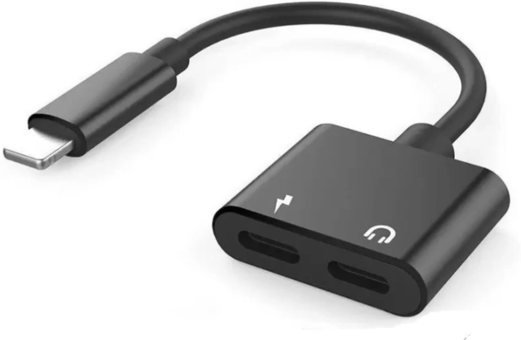 محول من Lightning ذكر إلى منفذين Lightning أنثى مزدوجين