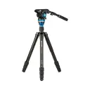 Benro A3883TS6PRO Reverse-Folding Aluminum Travel Tripod with S6Pro Fluid Video Head