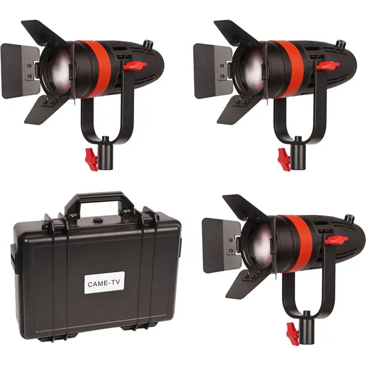 CAME-TV Boltzen F-55W 55W Focusable LED Fresnel 3-Light Kit (5600K)