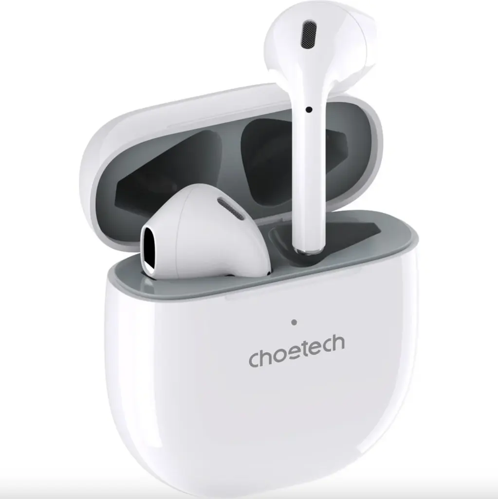 Choetech BH-T02 True Wireless Bluetooth Earbuds (White)