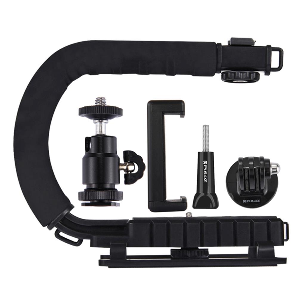 PULUZ PU3006 حامل يدوي محمول على شكل حرف C لتصوير كاميرات DSLR