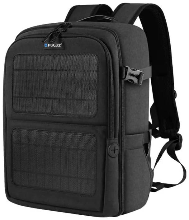 PULUZ PU5018B Solar Camera Backpack (Laptop Compartment)