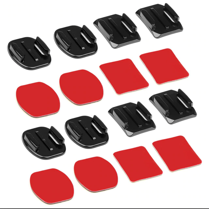 GoPro Adhesive Mount Set - Flat & Curved Bases (5 Pack)