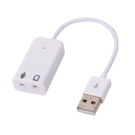 7.1-Channel USB External Sound Card with Mic & Headphone Jacks