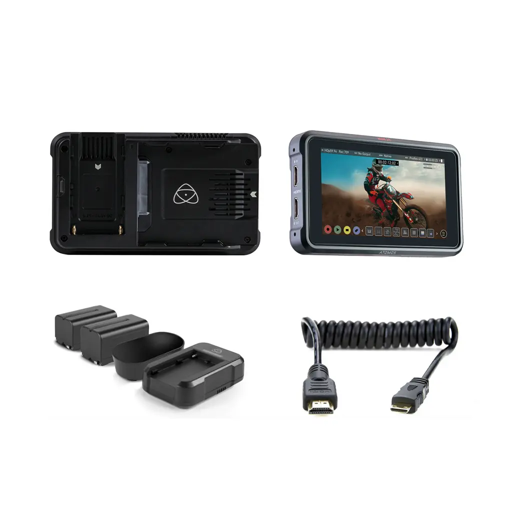 عدة شاشة تسجيل ومراقبة Atomos Ninja V بحجم 5 إنش وبدقة 4K عبر HDMI