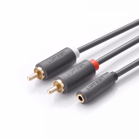 UGREEN 3.5mm Female to 2 RCA Male Audio Cable (1.5m, 10548)