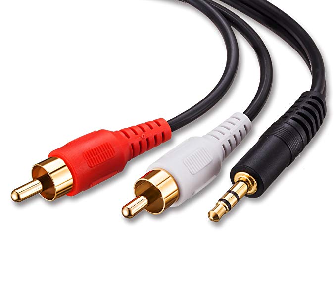 AUX 3.5mm Male to 2 RCA Stereo Audio Cable (1.5m)