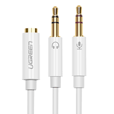 UGREEN 3.5mm Headset Splitter for Microphone & Headphone (20897)