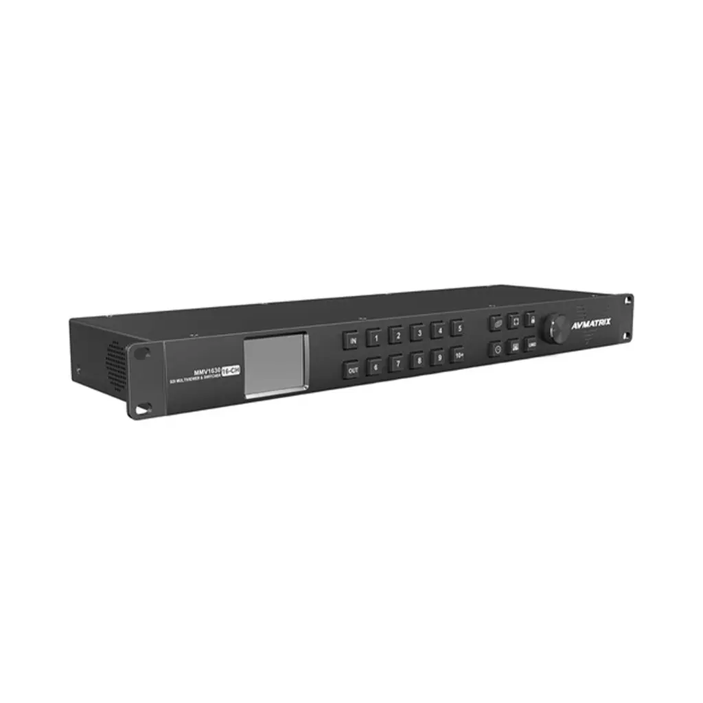 AVMATRIX MMV1630 16-Channel 3G-SDI Multiviewer & Switcher (1 RU)