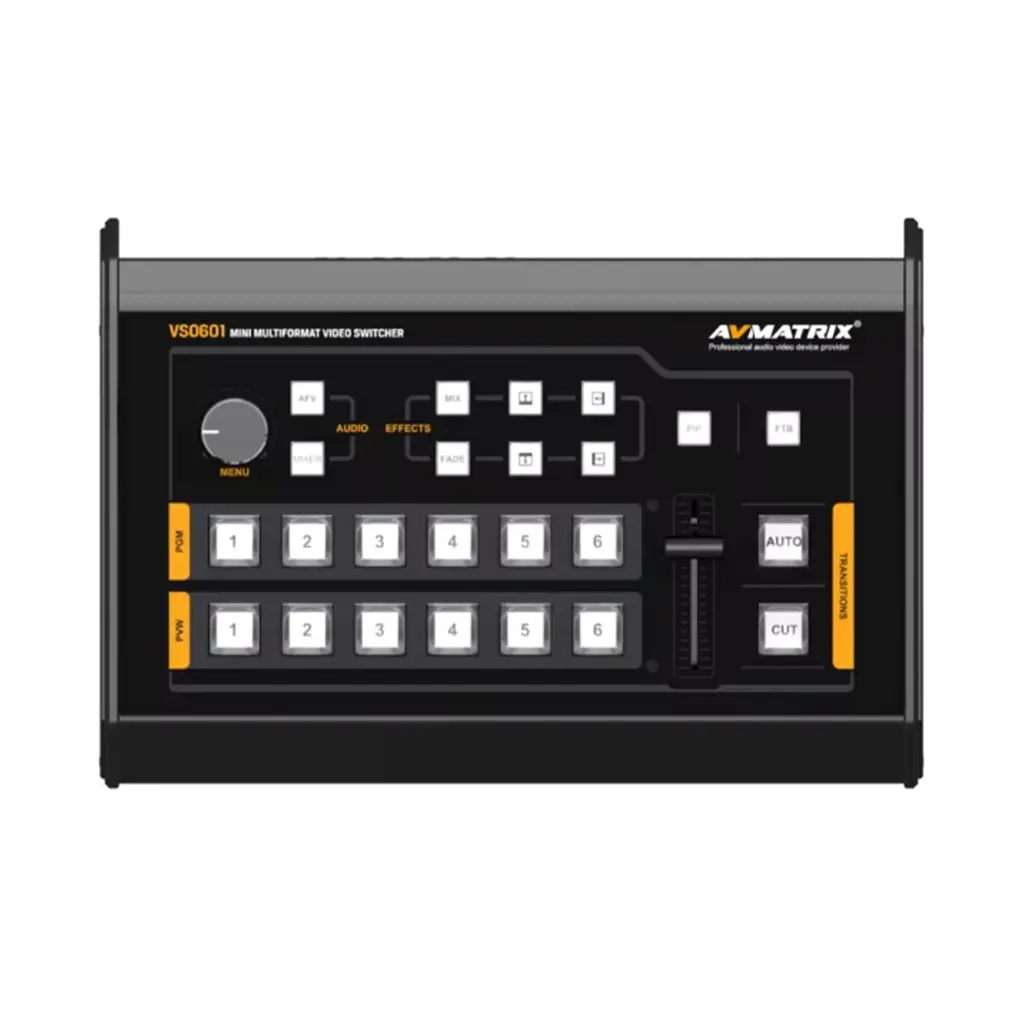 AVMATRIX VS0601 Mini 6-Channel SDI/HDMI Multi-Format Video Switcher