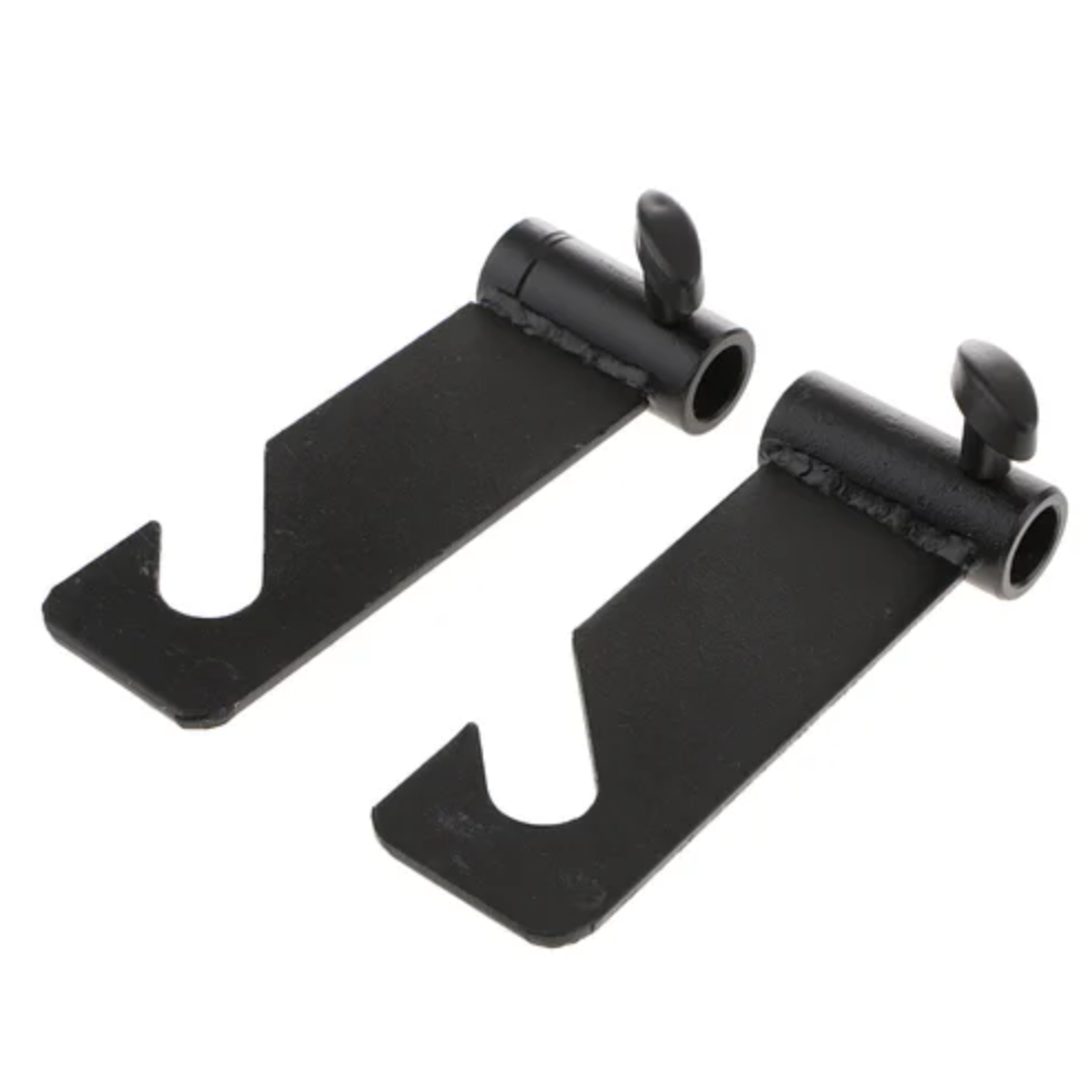 نظام دعم خلفيات التصوير – زوج من خطافات حامل خلفية فردي للتثبيت على حامل الإضاءة.