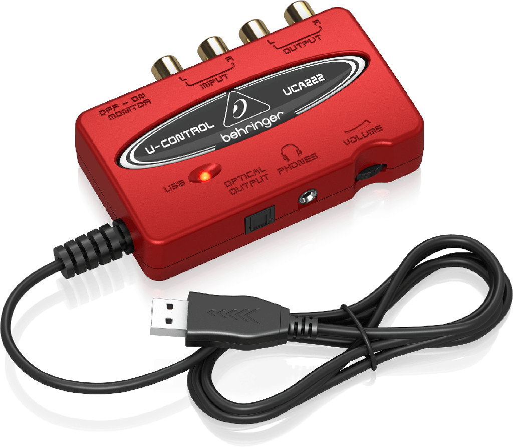 Behringer U-Control UCA222 Ultra-Low Latency 2-In/2-Out USB Audio Interface