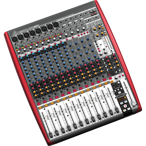 Behringer XENYX UFX1604 Premium 16-Input 4-Bus Mixer with 16x4 USB/FireWire Interface and 16-Track USB Recorder
