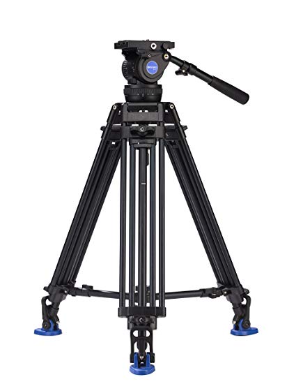 Benro BV10 Twin-Leg Dual-Stage Aluminum Video Tripod Kit (75mm Bowl, 10kg Payload)