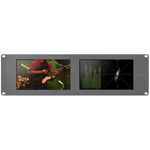 Blackmagic Design SmartScope Duo 4K Dual 6G-SDI Rack Monitor with Scopes
