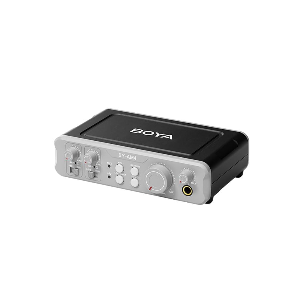 واجهة صوت/MIDI BOYA BY-AM4 مع موصل USB-C
