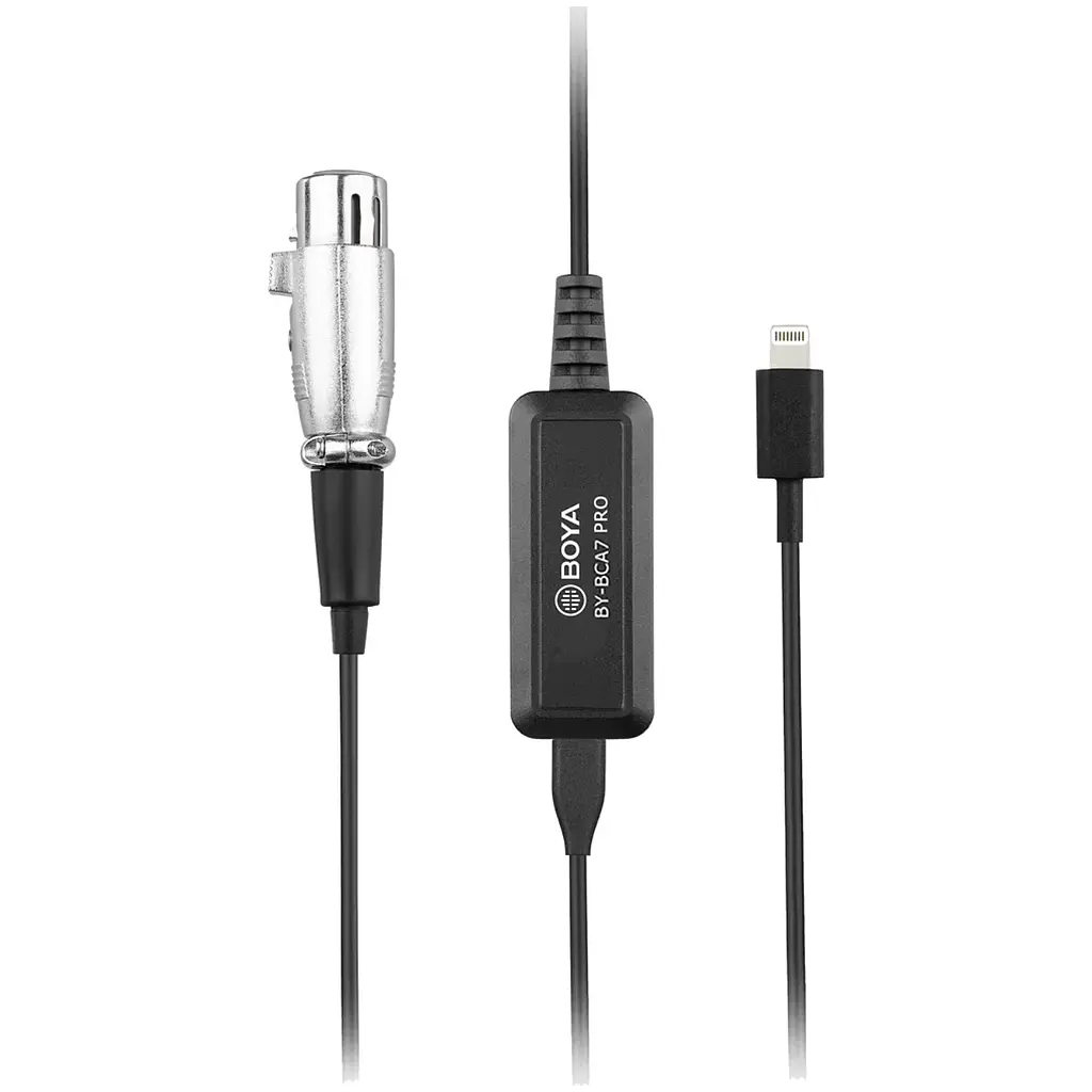 BOYA BY-BCA7 Pro XLR to Lightning, USB-C & USB-A Microphone Adapter Cable (6 m)