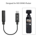 BOYA BY-K6 3.5mm TRS Female to USB-C Male Audio Adapter for DJI Osmo Pocket