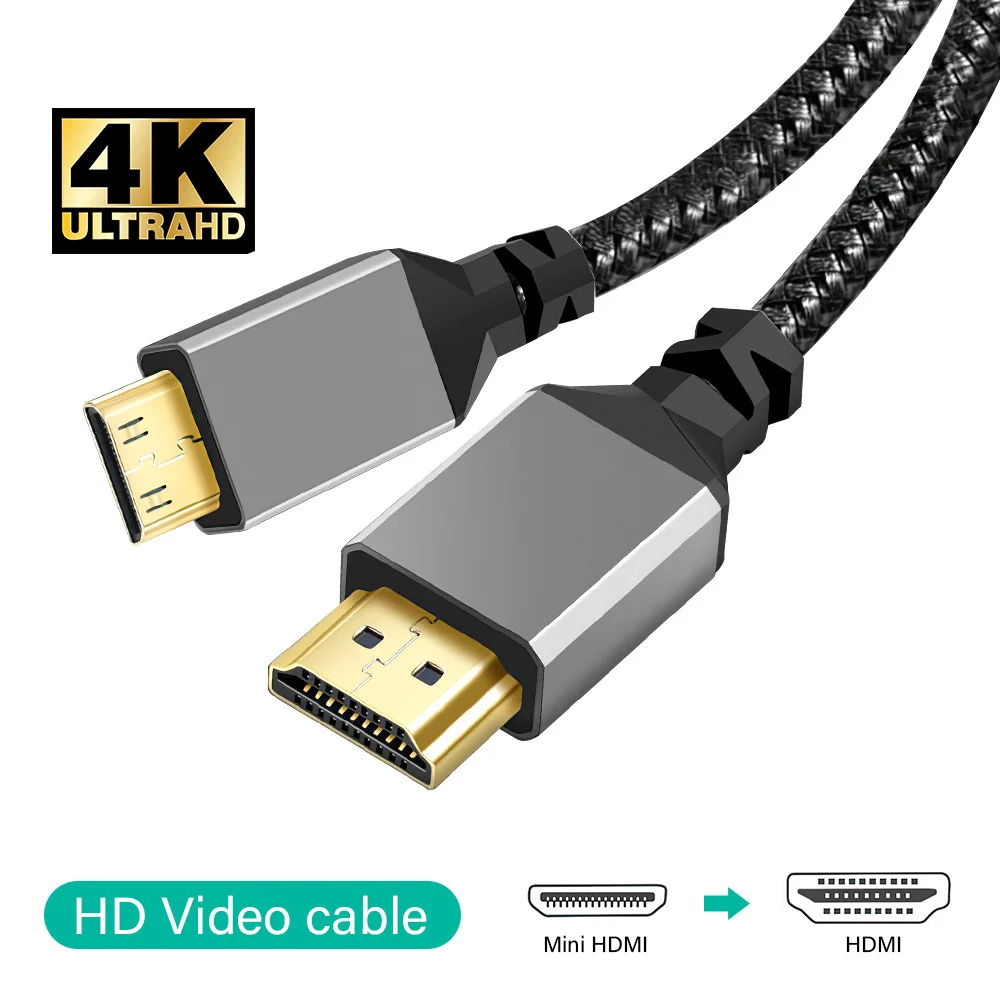 Mini HDMI to HDMI 2.0 Cable, 4K 60Hz — 5m