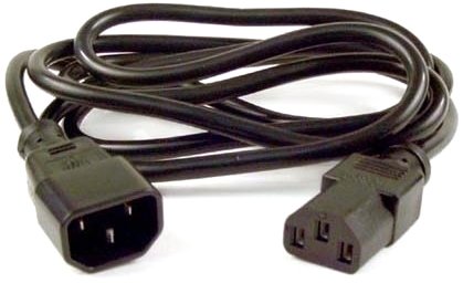IEC Male to IEC Female Power Extension Cable