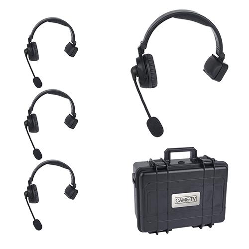 CAME-TV WAERO Duplex Digital Wireless Foldable Headset with Hardcase (4-Pack)