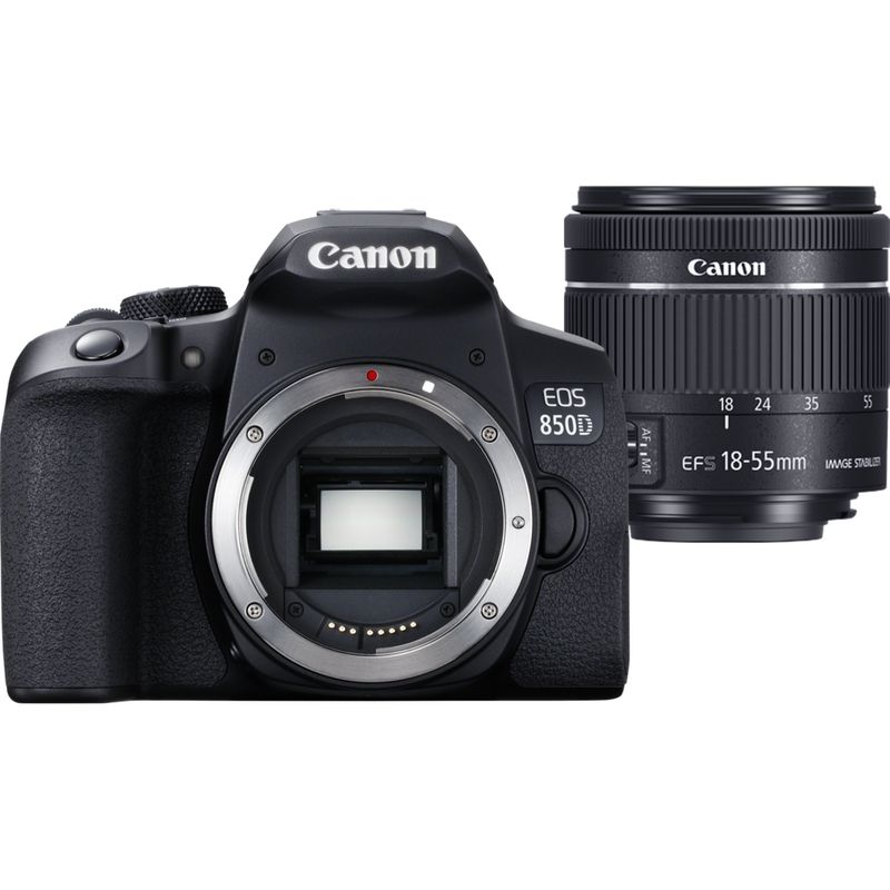 Canon EOS 850D DSLR Camera with EF-S 18-55mm f/4-5.6 IS STM Lens