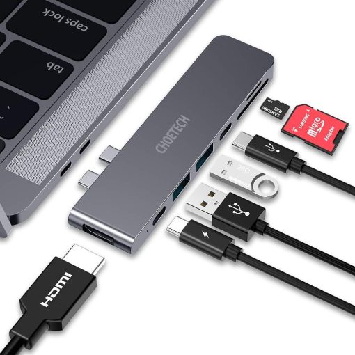 Choetech HUB-M14 7-in-2 USB-C Multiport Adapter for MacBook