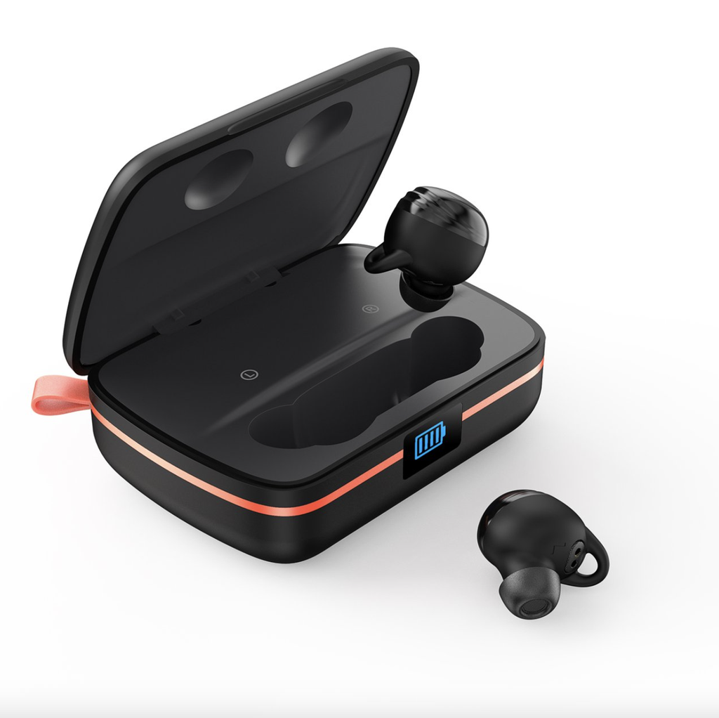Choetech BH-T05 Solar Waterproof True Wireless Earbuds with 2500 mAh Power Bank (Black)