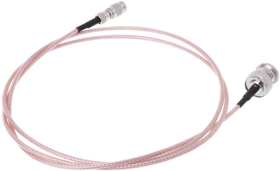 DIN 1.0/2.3 Mini BNC to BNC Male HD-SDI Cable, RG179 75ohm, 1m (for Blackmagic HyperDeck Shuttle)