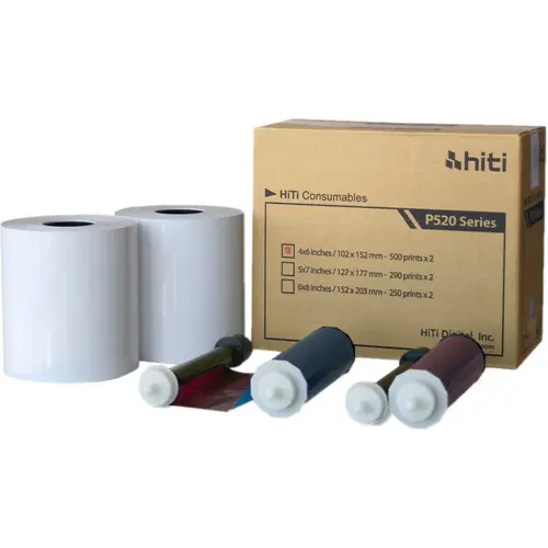 HiTi Print Kit for P520L and P525L, 10x15 cm (6x4"), 1000 Prints