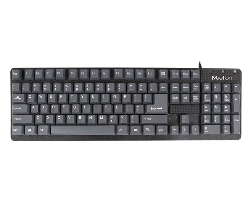 Meetion Tech MT-K202 USB Corded Keyboard Grey