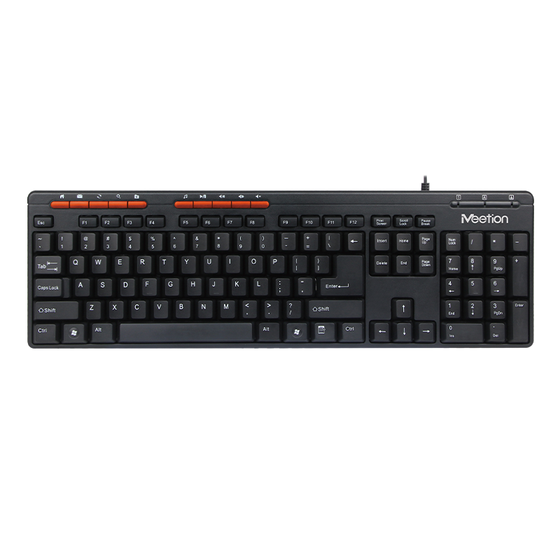 Meetion Tech MT-K600M USB Corded Multimedia Keyboard