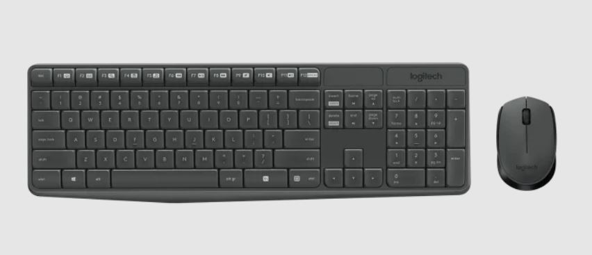 مجموعة لوحة مفاتيح وفأرة لاسلكية Logitech MK285 Silent