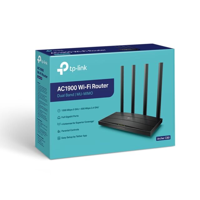 TP-Link Archer C80 AC1900 Dual-Band Wi-Fi Router