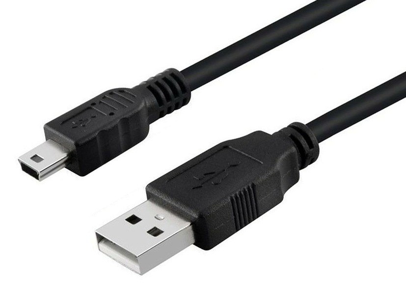 USB 2.0 A Male to USB Mini-B 5-Pin Male Cable